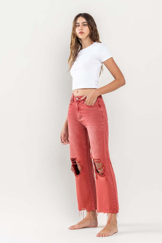 90s Vintage Crop Flare Jeans-SHIPS DIRECTLY TO YOU!