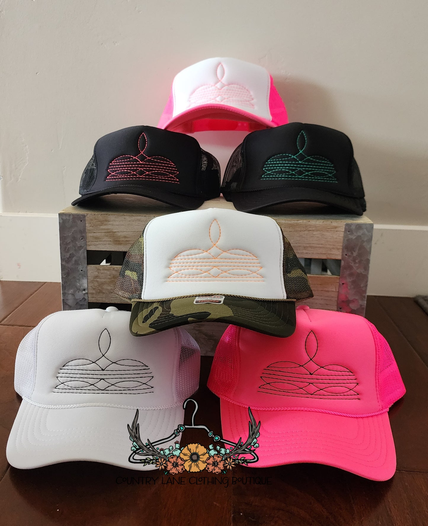 Boot Stitch Trucker Hat