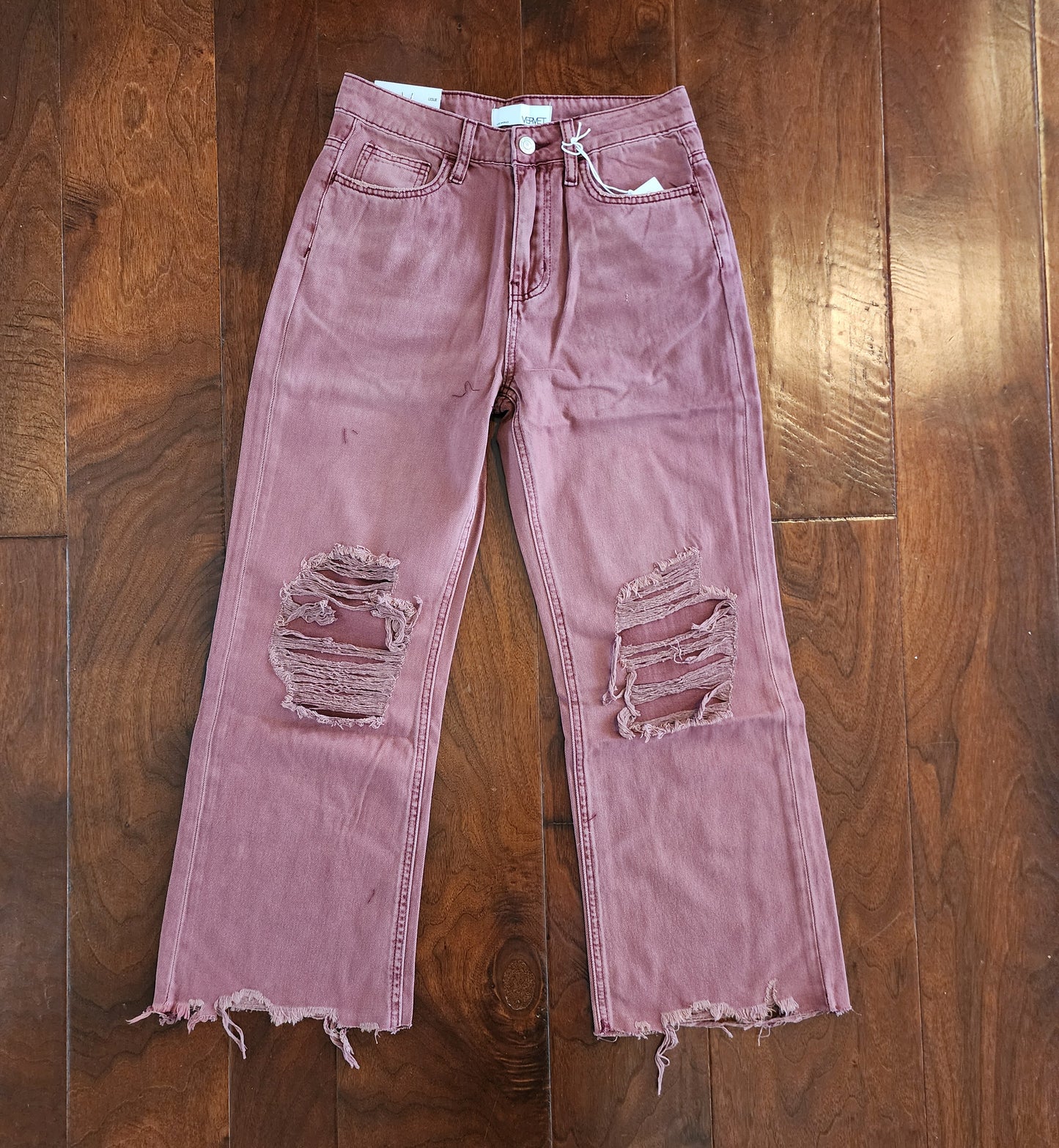 Russet Crop Flare Jeans