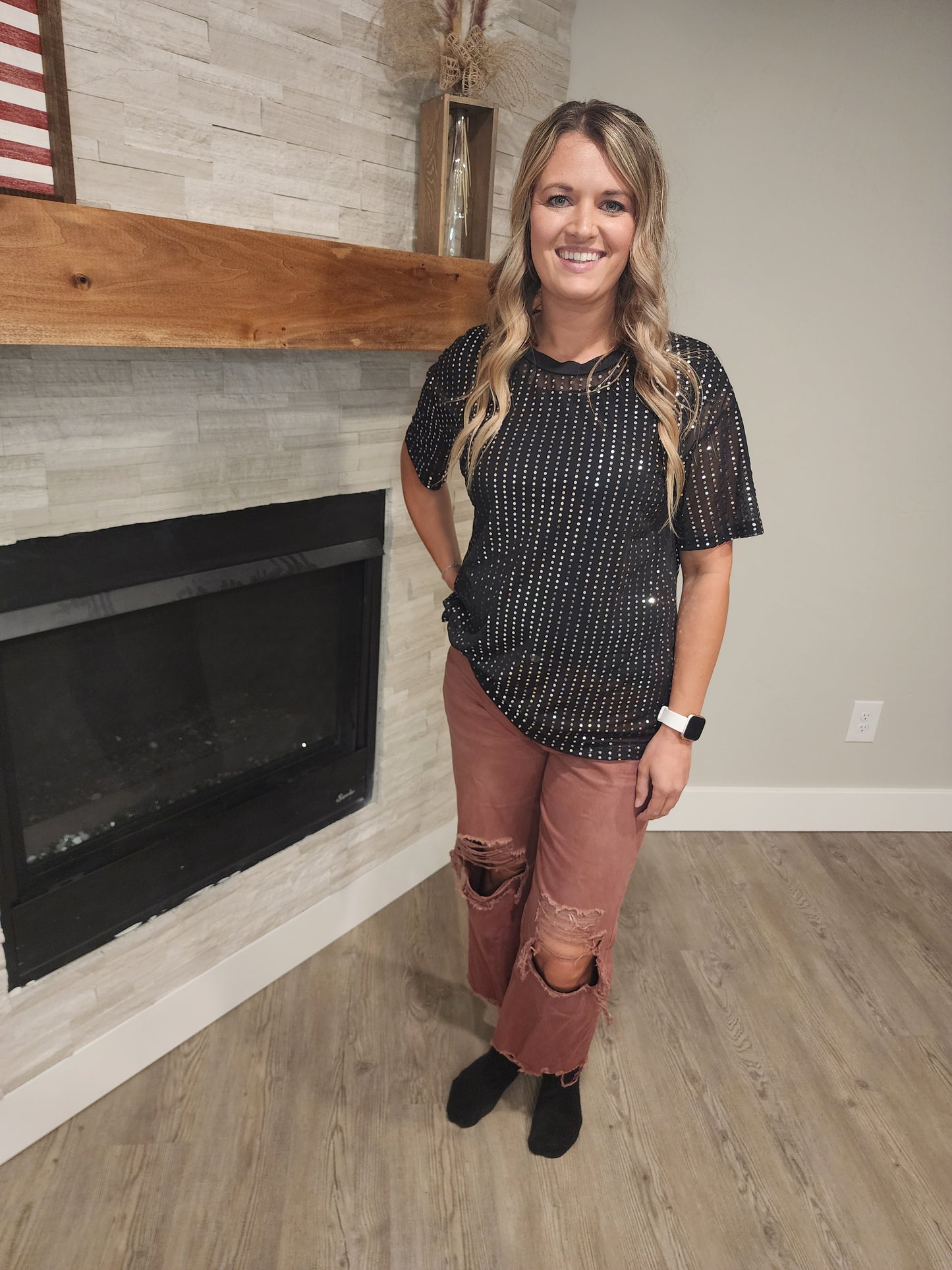 Russet Crop Flare Jeans