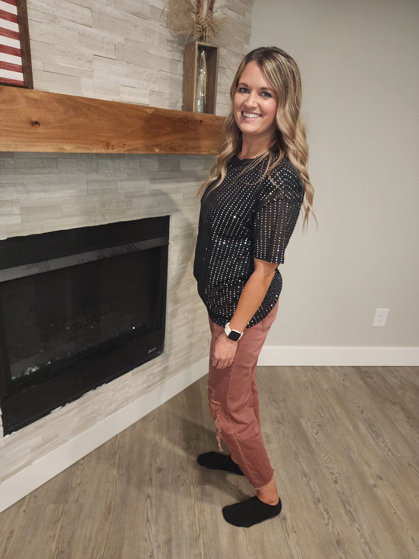 Russet Crop Flare Jeans