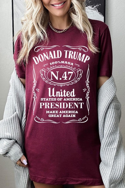 Donald Trump USA President 47 Maga Graphic Tee-SHIPS DIRECTLY TO YOU!