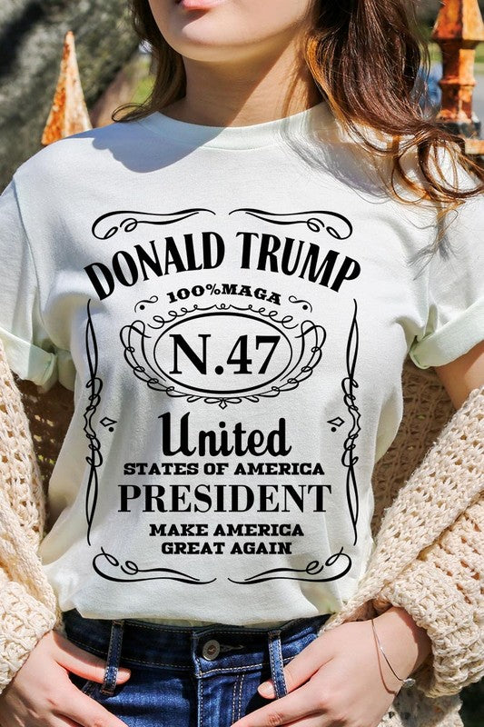 Donald Trump USA President 47 Maga Graphic Tee-SHIPS DIRECTLY TO YOU!