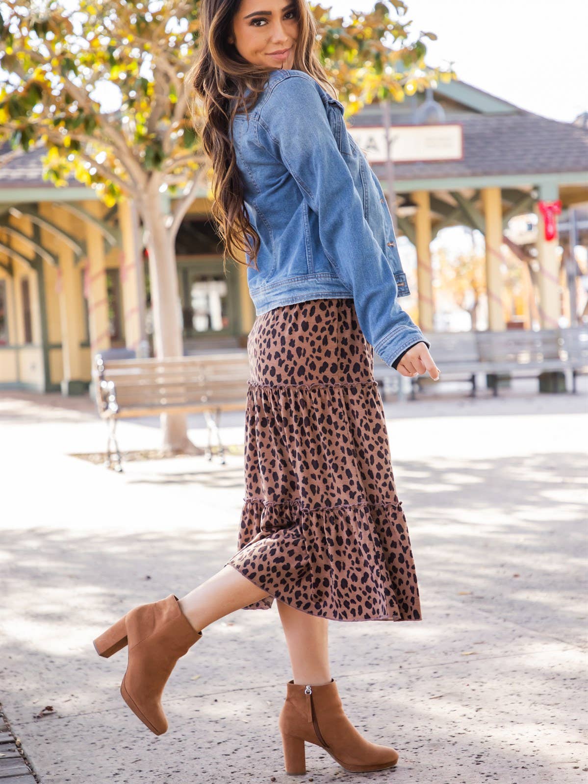Amara Animal Print Skirt