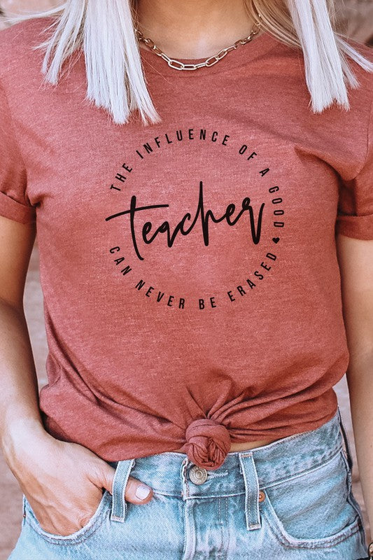 The Influence Of A Good Teacher Graphic Tee-SHIPS DIRECTLY TO YOU!