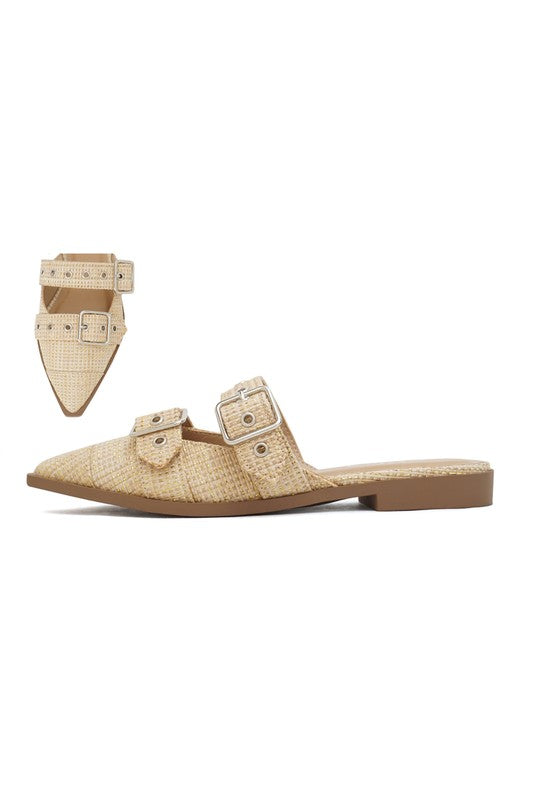 POINTED CLOSED TOE, SLIP ON MULE FLATS-SHIPS DIRECTLY TO YOU!