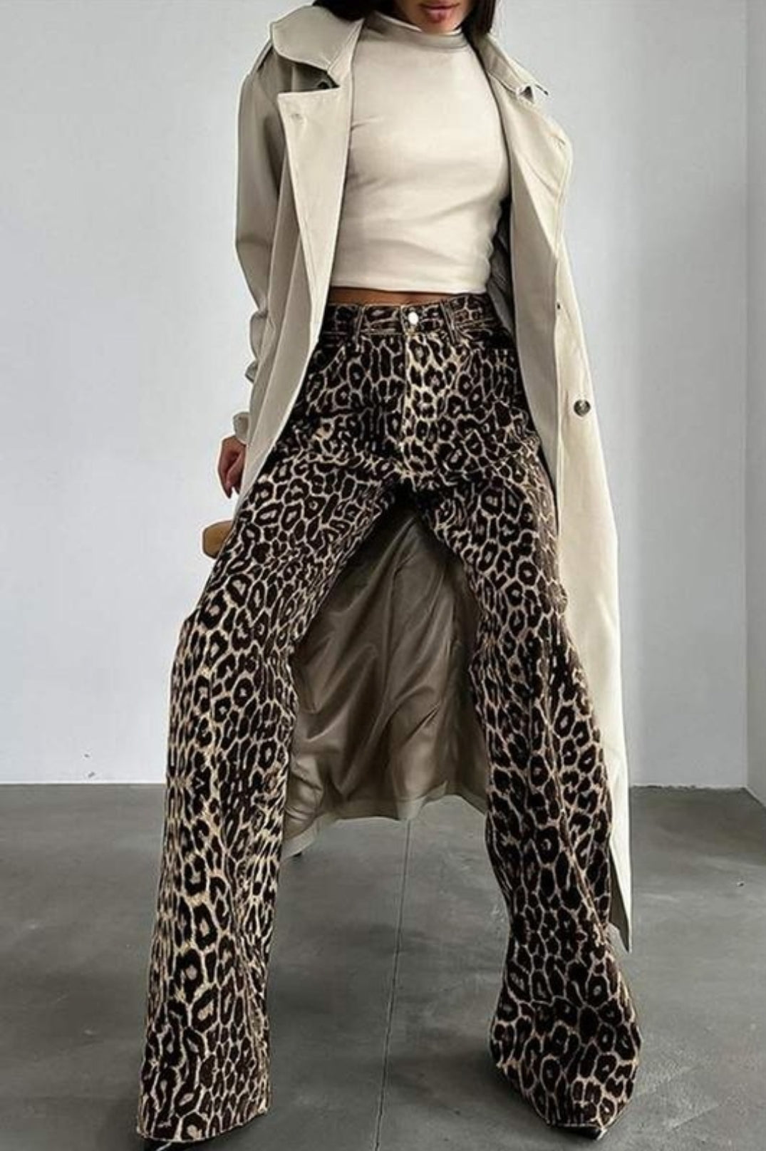 Lynni Leopard Print Jeans