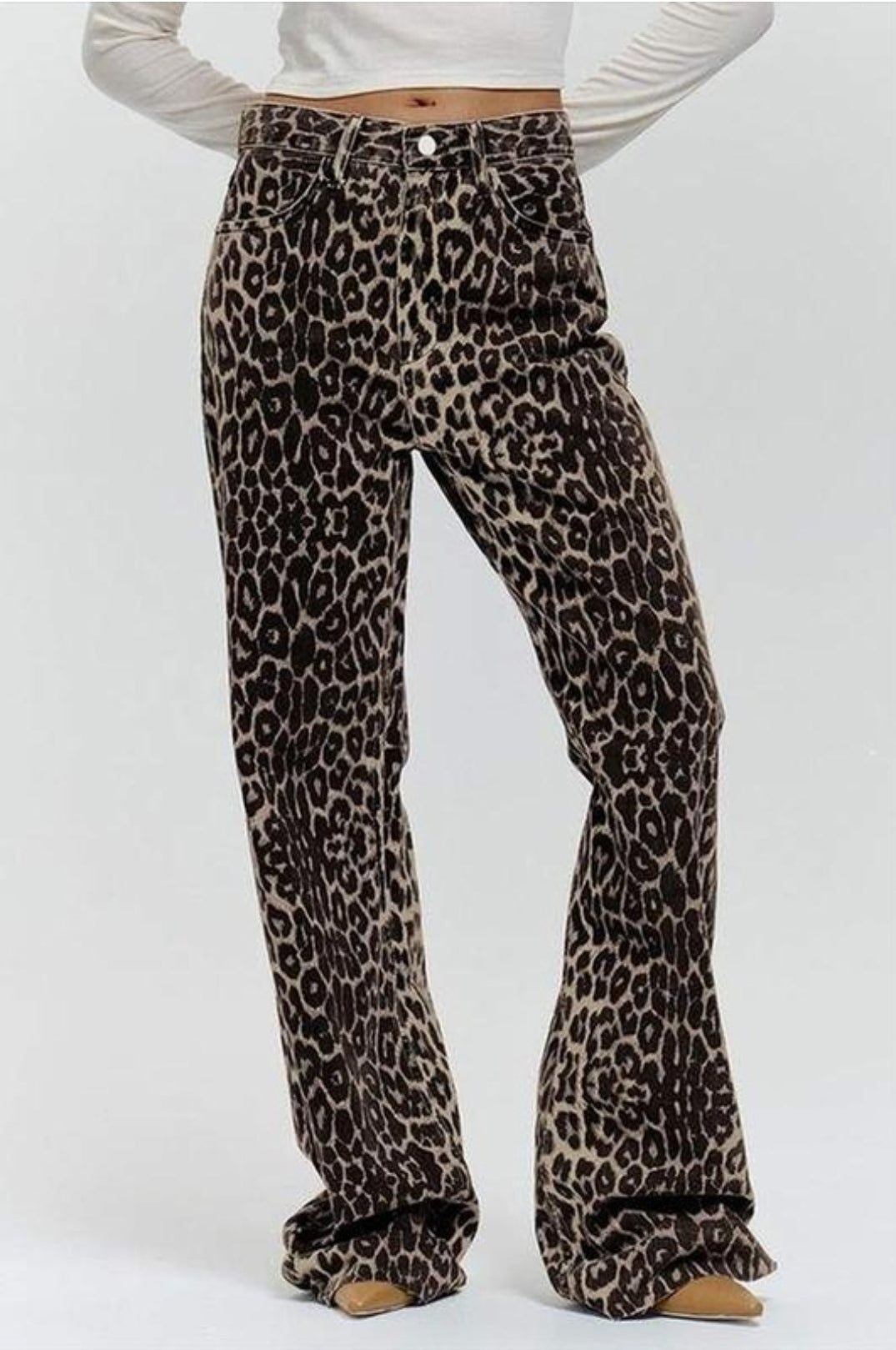 Lynni Leopard Print Jeans