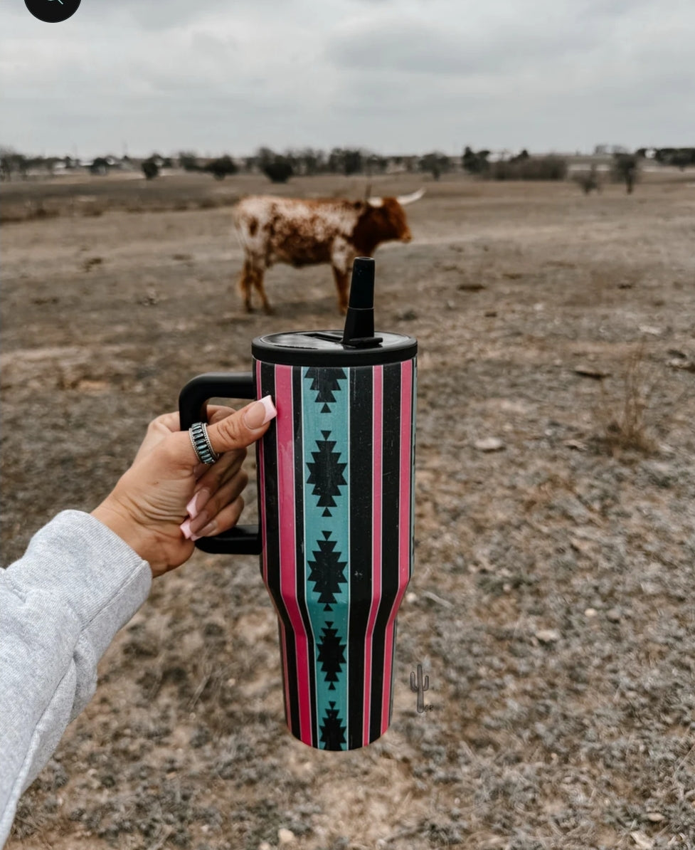 Throwback 40oz Aztec Tumbler