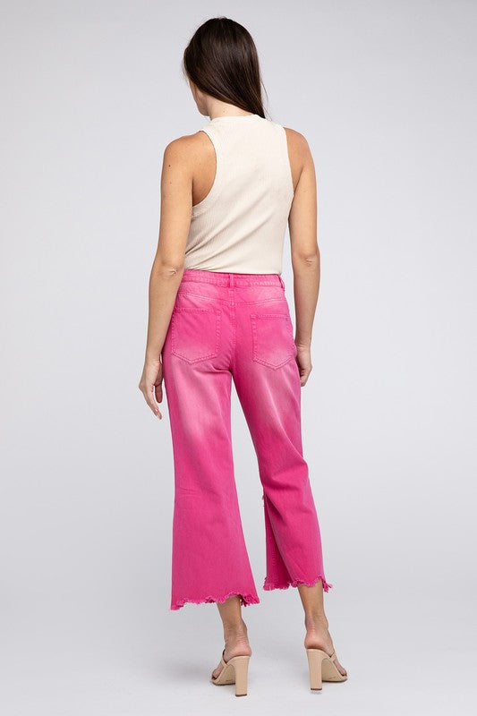 Distressed Vintage Washed Wide Leg Pants-SHIPS DIRECTLY TO YOU!