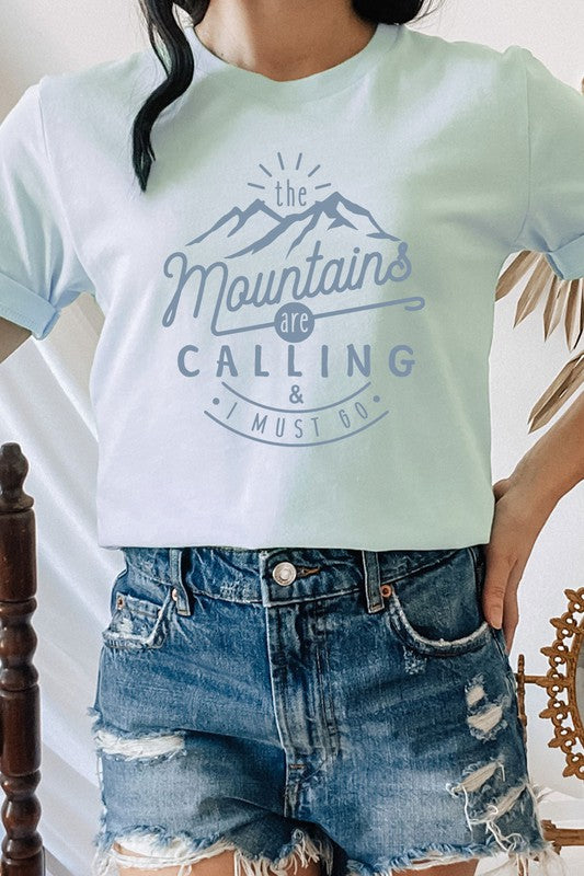 The Mountains Calling Graphic Tee-SHIPS DIRECTLY TO YOU!