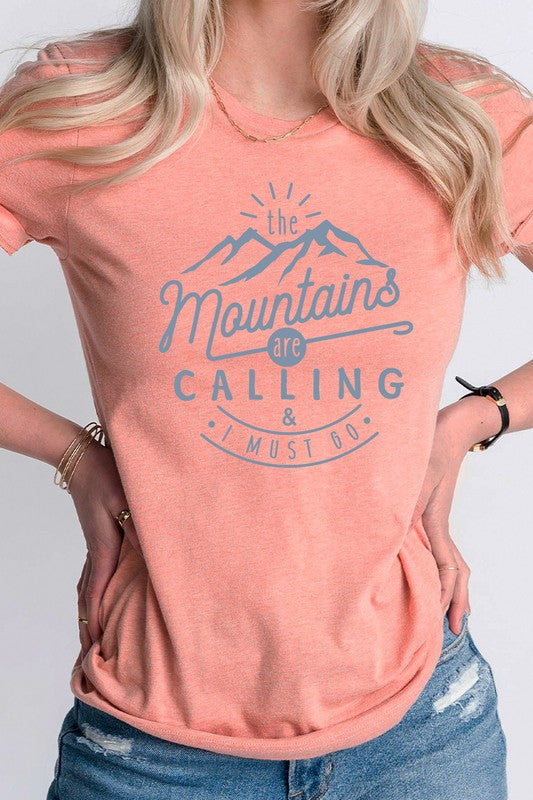 The Mountains Calling Graphic Tee-SHIPS DIRECTLY TO YOU!