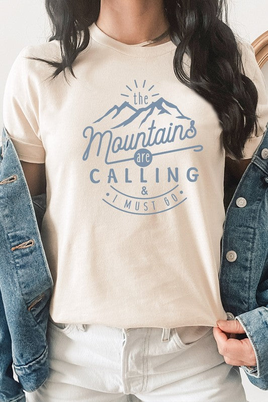 The Mountains Calling Graphic Tee-SHIPS DIRECTLY TO YOU!