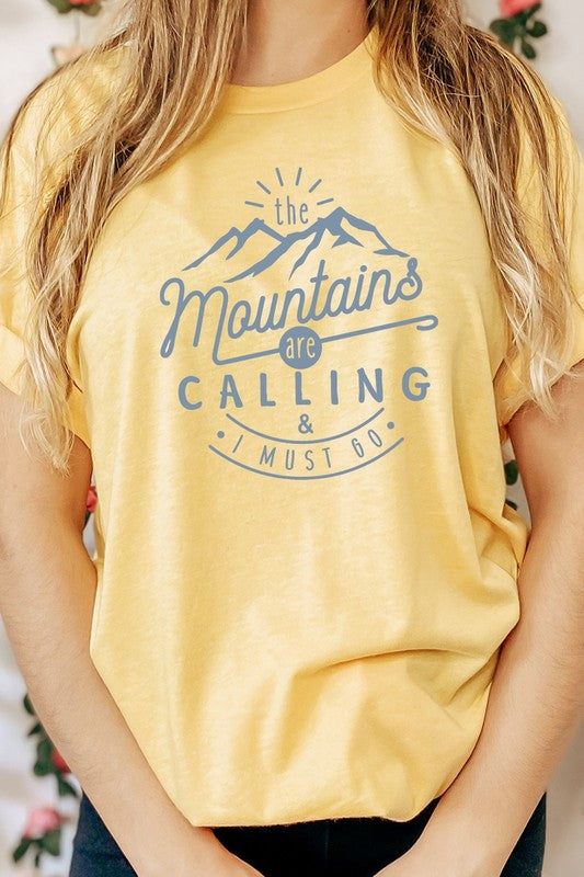 The Mountains Calling Graphic Tee-SHIPS DIRECTLY TO YOU!