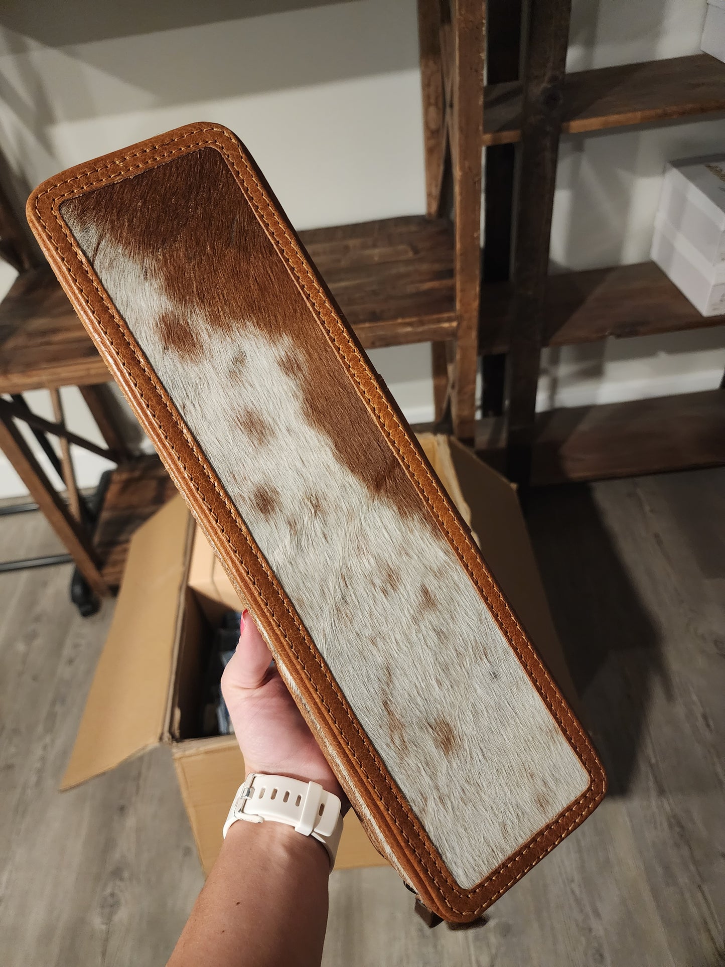 Tooled Leather Hot Tools Case