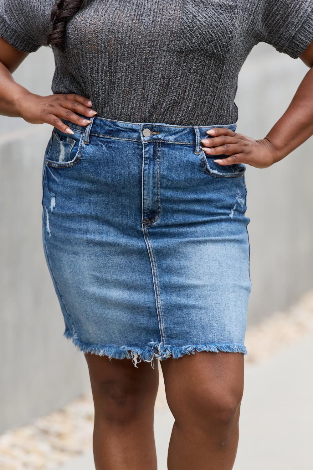 Amelia Denim Mini Skirt-SHIPS DIRECTLY TO YOU!