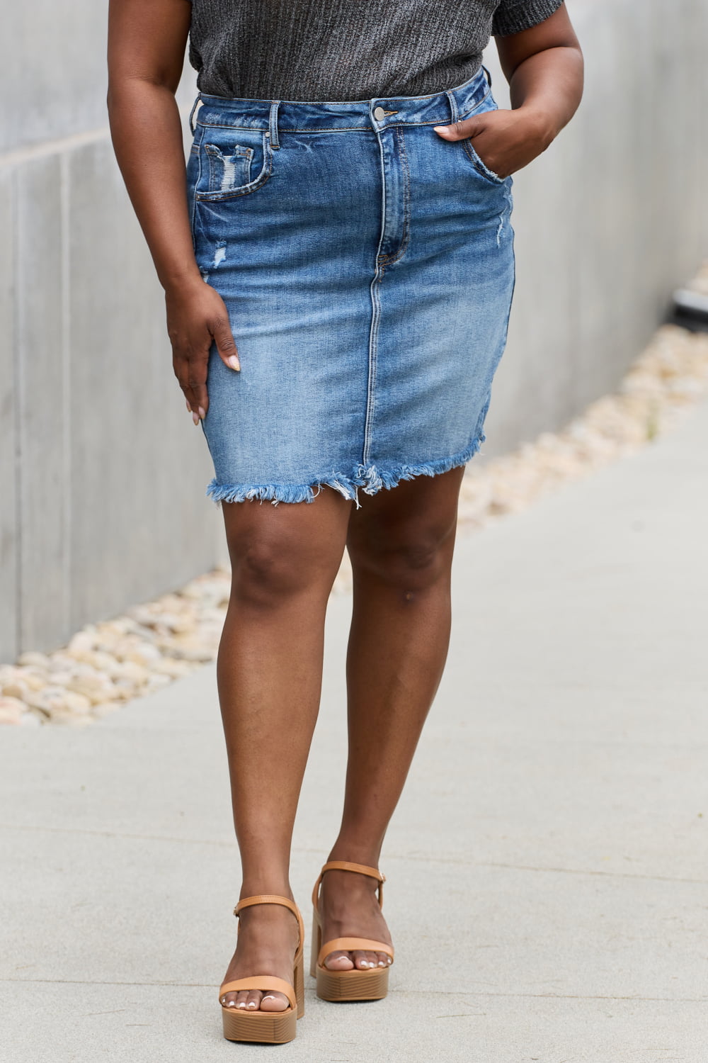 Amelia Denim Mini Skirt-SHIPS DIRECTLY TO YOU!