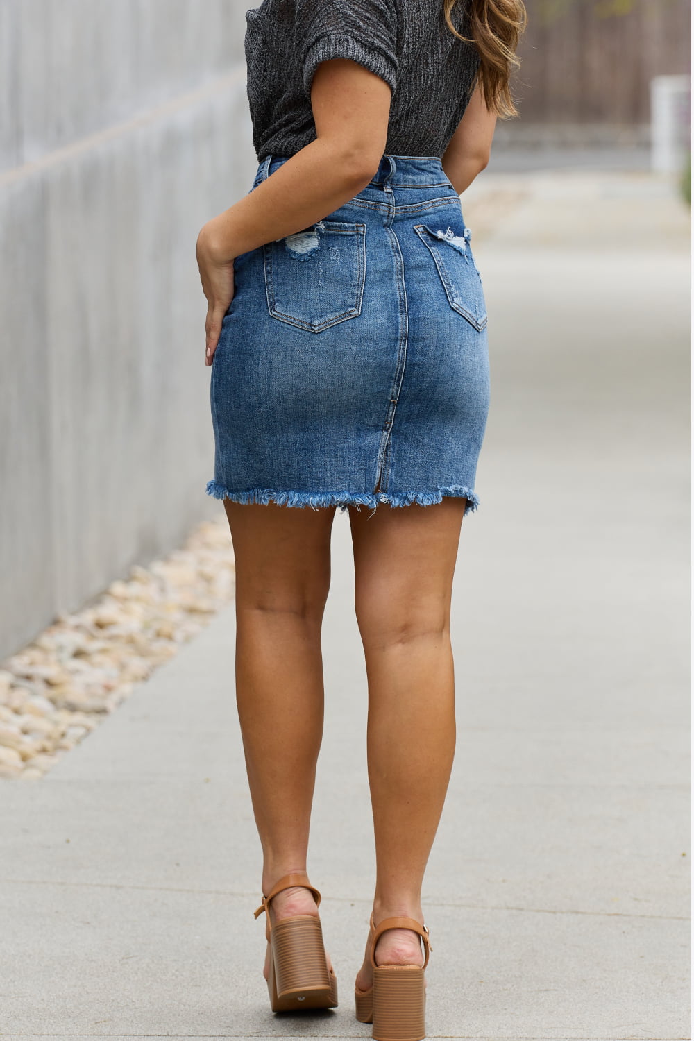 Amelia Denim Mini Skirt-SHIPS DIRECTLY TO YOU!