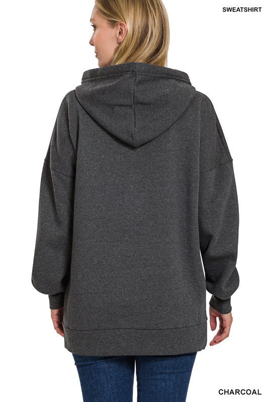 Oversized Hoodie Longline Sweatshirt-SHIPS DIRECTLY TO YOU!