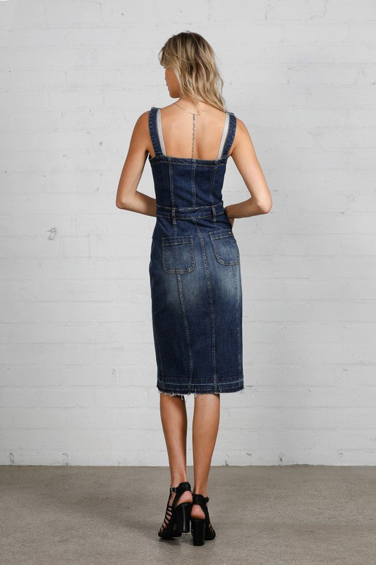 KT Denim Dress-SHIPS DIRECTLY TO YOU!