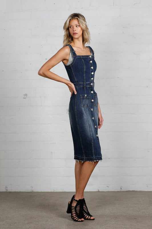 KT Denim Dress-SHIPS DIRECTLY TO YOU!