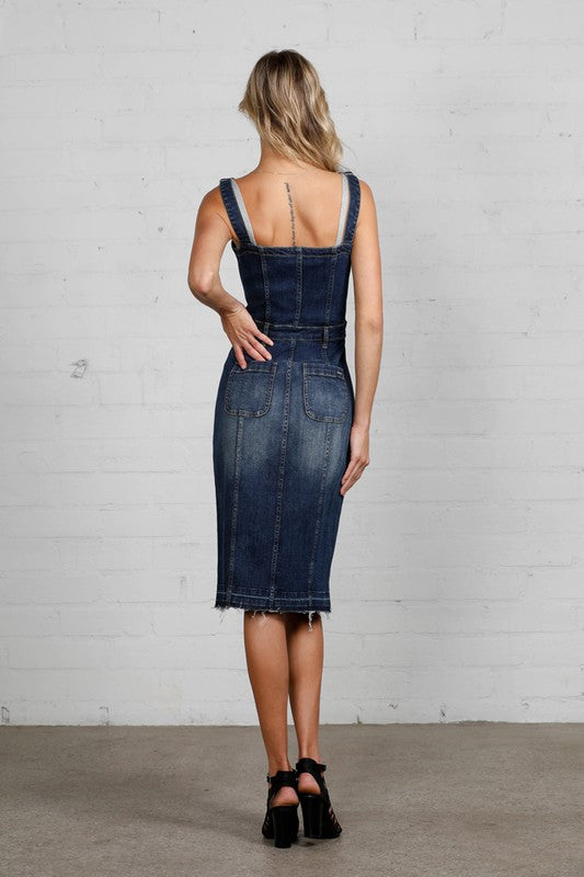 KT Denim Dress-SHIPS DIRECTLY TO YOU!