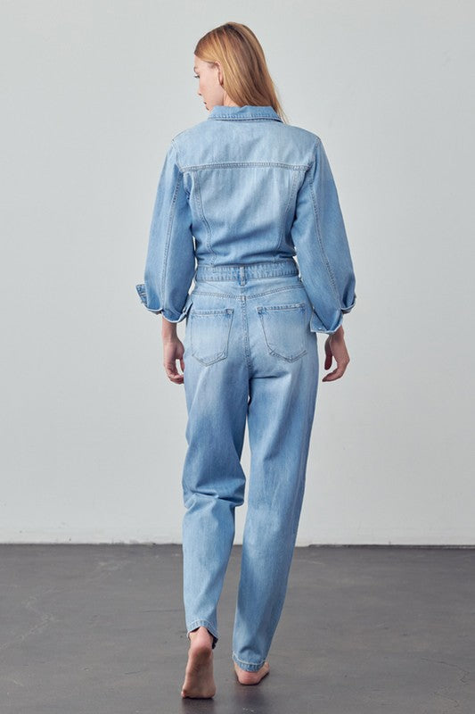 Jessi Denim Jumpsuit-SHIPS DIRECTLY TO YOU!