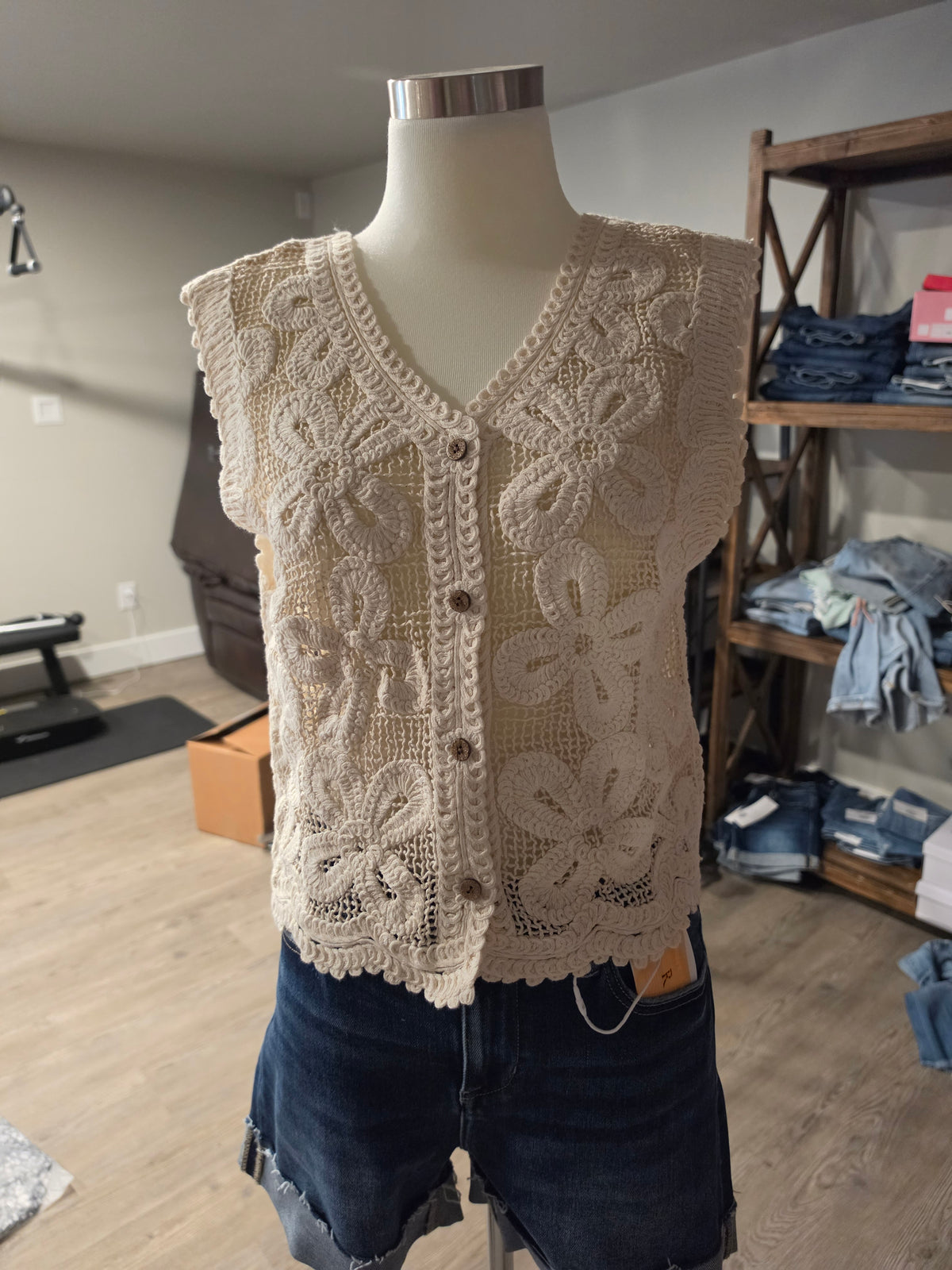 Beckett Crochet Vest