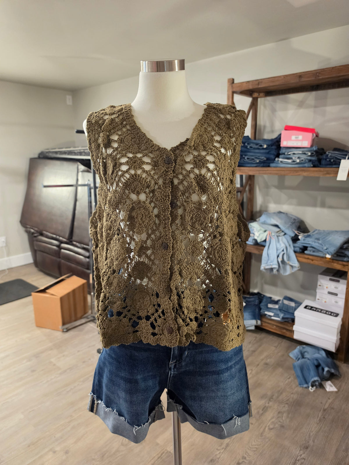 Ginny Crochet Vest