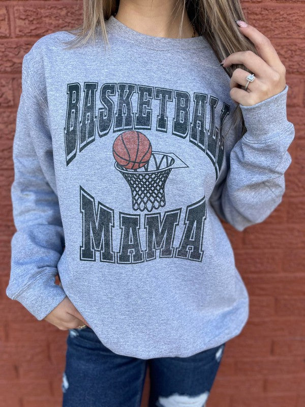 Vintage Basketball Mama Sweatshirt-SHIPS DIRECTLY TO YOU!