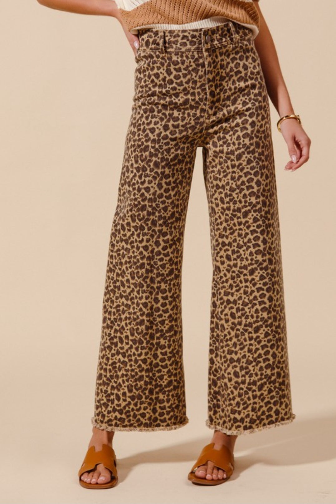 Junie Leopard Print Jeans
