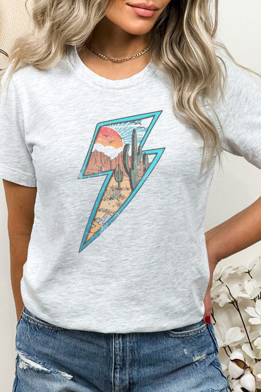 Lightning bolt hot sale graphic tee