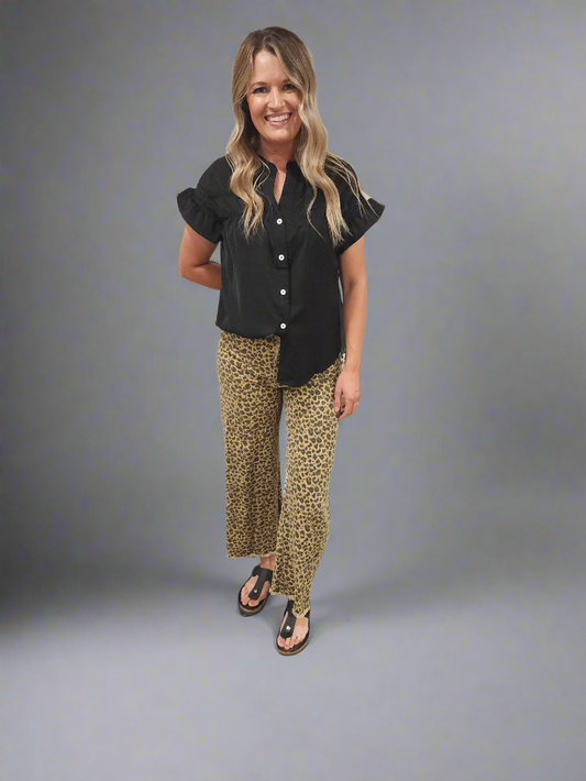 Junie Leopard Print Jeans